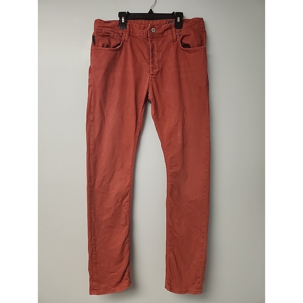 Jack & Jones Men's Jeans 34x32‎ Red Slim Straight Tim Jeans